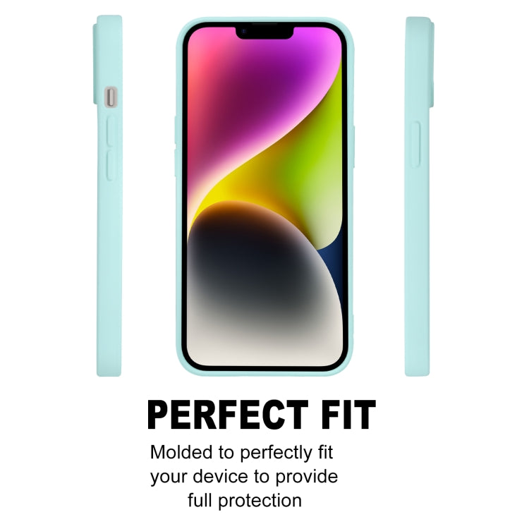 For iPhone 15 GOOSPERY SOFT FEELING Liquid TPU Soft Phone Case(Mint Green) - HoMEdemic™ 