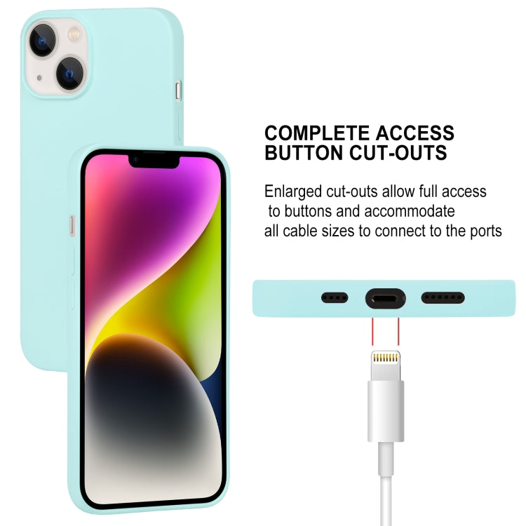 For iPhone 15 GOOSPERY SOFT FEELING Liquid TPU Soft Phone Case(Mint Green) - HoMEdemic™ 