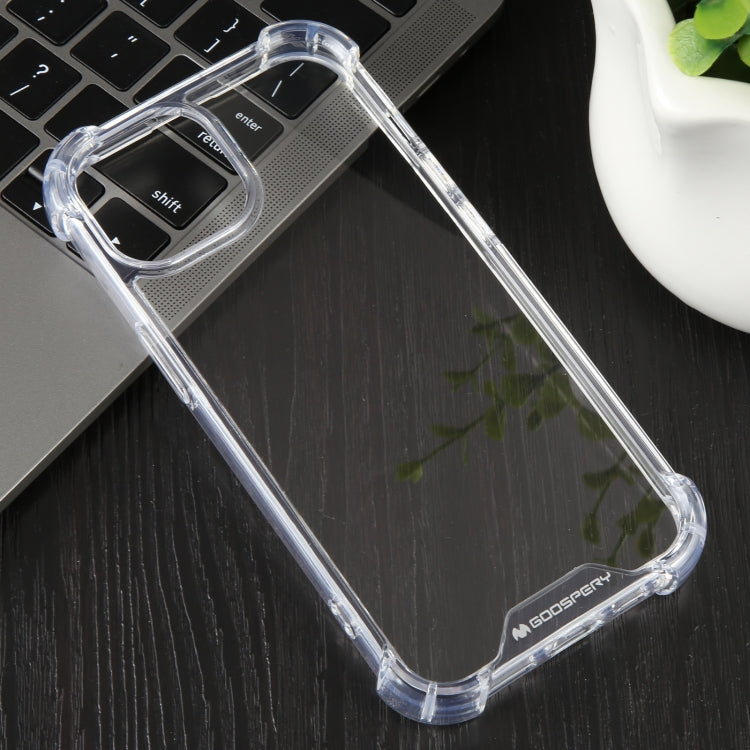 For iPhone 15 MERCURY GOOSPERY SUPER Four-Corner Shockproof TPU Phone Case(Transparent) - HoMEdemic™ 