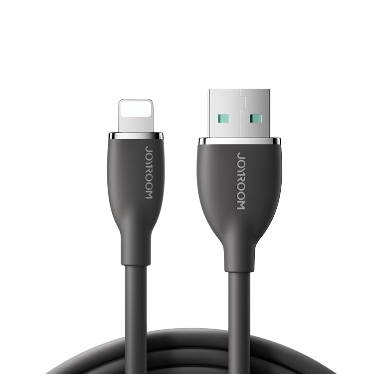 JOYROOM SA29-AL3 3A USB to 8 Pin Liquid Silicone Fast Charging Data Cable, Length: 1.2m(Black) - HoMEdemic™ 