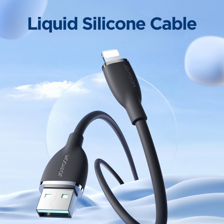 JOYROOM SA29-AL3 3A USB to 8 Pin Liquid Silicone Fast Charging Data Cable, Length: 1.2m(Black) - HoMEdemic™ 