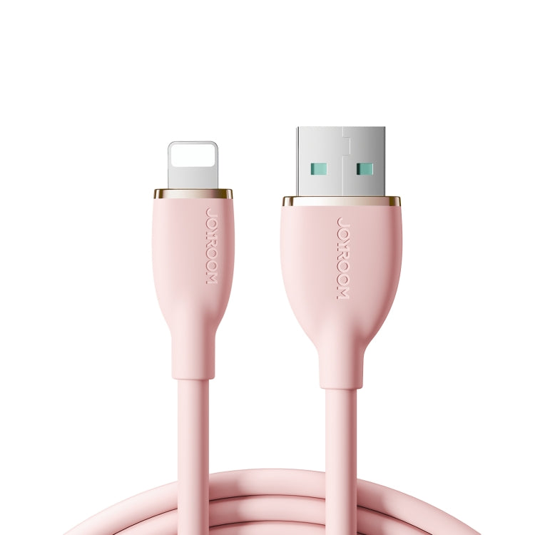 JOYROOM SA29-AL3 3A USB to 8 Pin Liquid Silicone Fast Charging Data Cable, Length: 1.2m(Pink) - HoMEdemic™ 