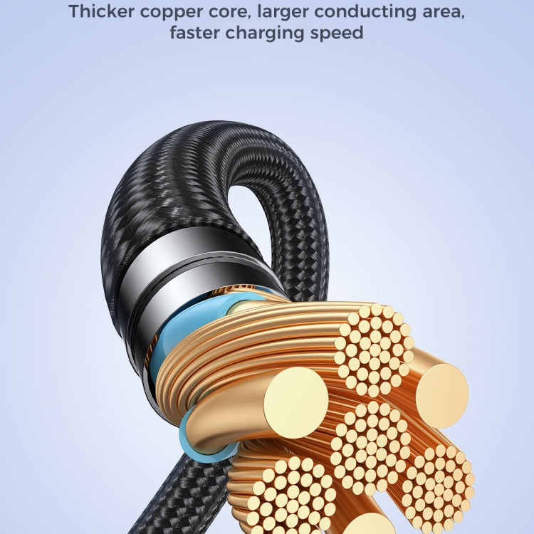 JOYROOM SA31-AL3 3A USB to 8 Pin Fast Charge Data Cable, Length: 1.2m(Black) - HoMEdemic™ 
