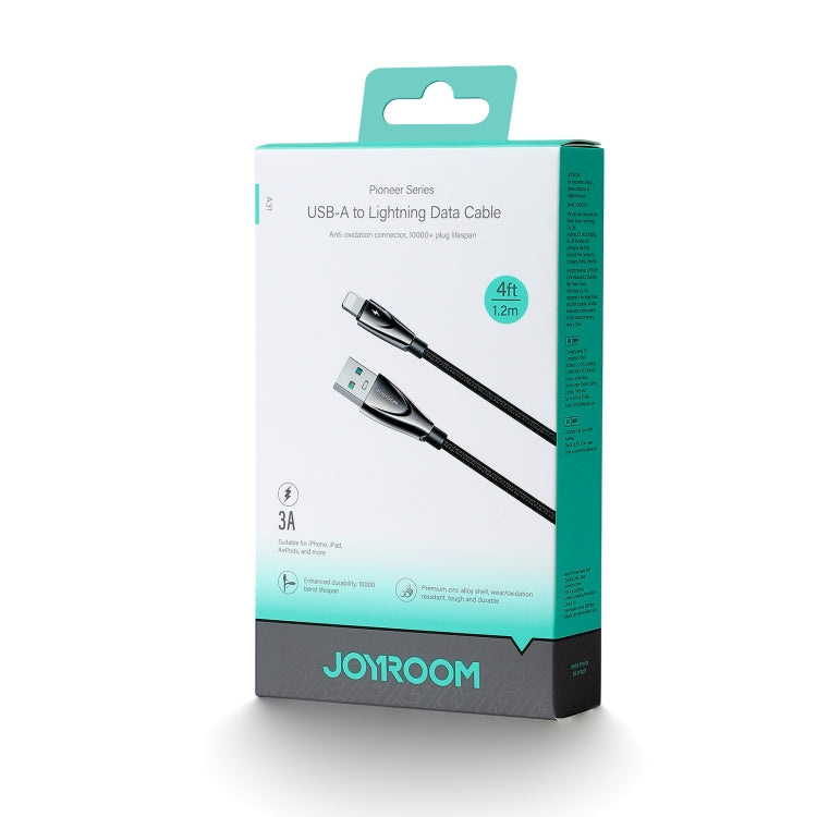 JOYROOM SA31-AL3 3A USB to 8 Pin Fast Charge Data Cable, Length: 1.2m(Black) - HoMEdemic™ 