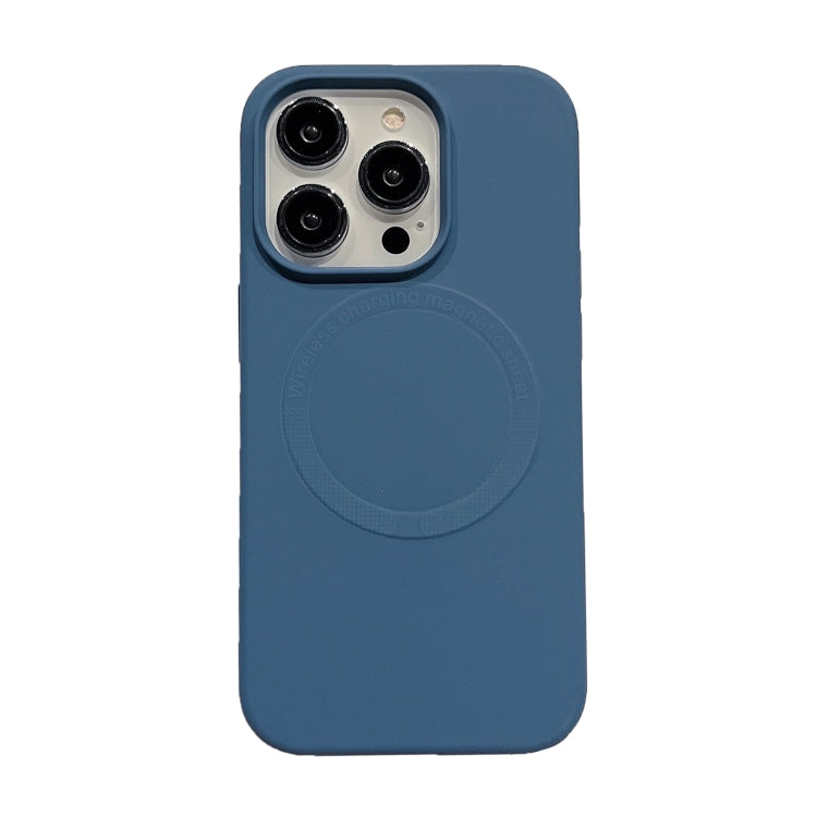 For iPhone 15 Pro Max Magsafe Magnetic Silicone Phone Case(Dark Blue) - HoMEdemic™ 