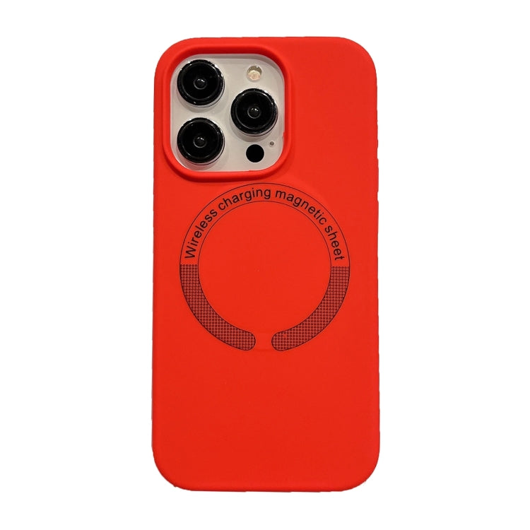 For iPhone 15 Pro Magsafe Magnetic Silicone Phone Case(Red) - HoMEdemic™ 