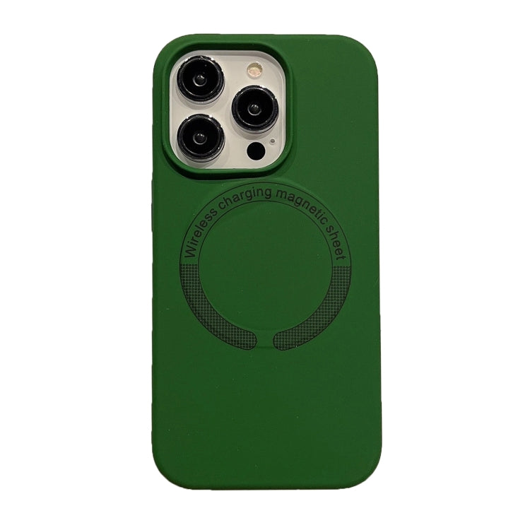 For iPhone 15 Pro Magsafe Magnetic Silicone Phone Case(Green) - HoMEdemic™ 