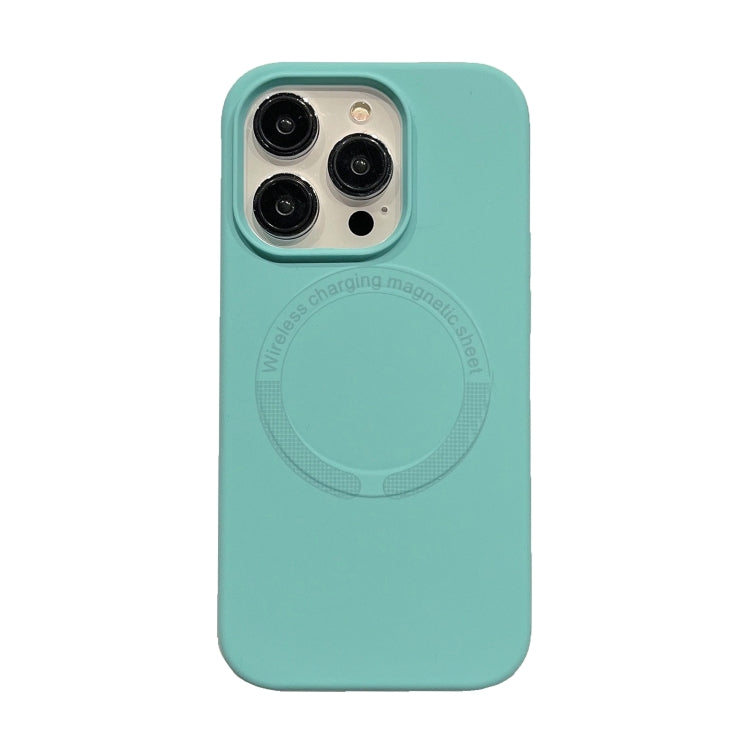For iPhone 15 Pro Magsafe Magnetic Silicone Phone Case(Ice Blue) - HoMEdemic™ 