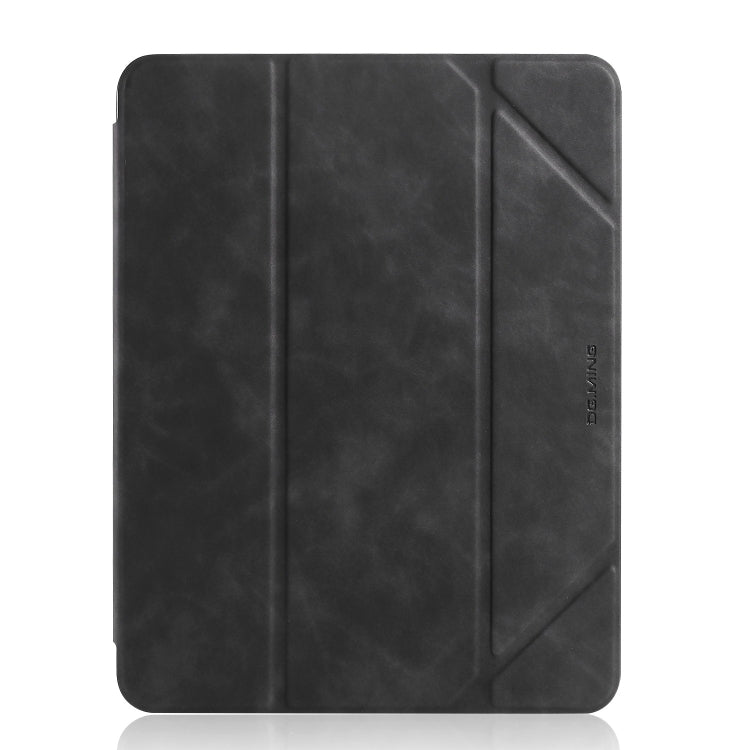 For iPad 10.2 2021 / 2020 / 2019 DG.MING See Series Horizontal Flip Leather Case with Holder & Pen Holder(Black) - HoMEdemic™ 