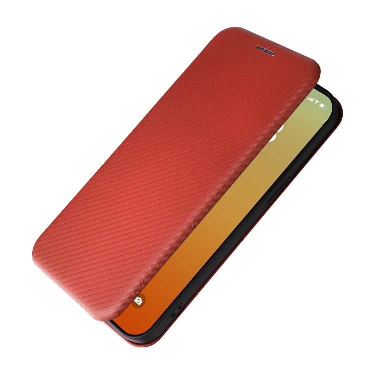 For iPhone 15 Pro Carbon Fiber Texture Flip Leather Phone Case(Brown) - HoMEdemic™ 