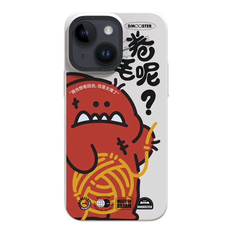 For iPhone 14 D MOOSTER IMD Double-layer Pattern TPU Phone Case(White) - HoMEdemic™ 