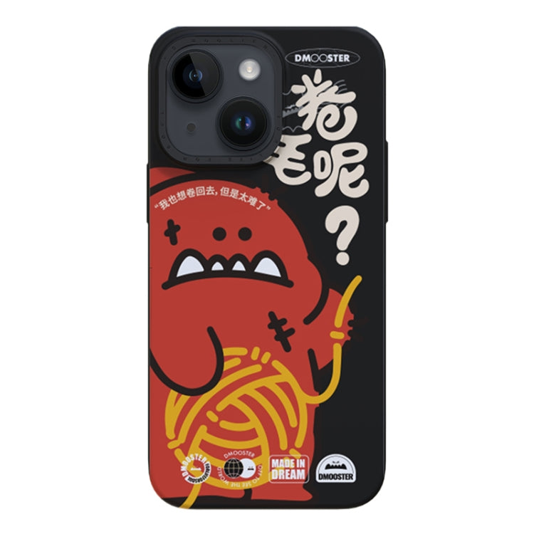 For iPhone 14 D MOOSTER IMD Double-layer Pattern TPU Phone Case(Black) - HoMEdemic™ 