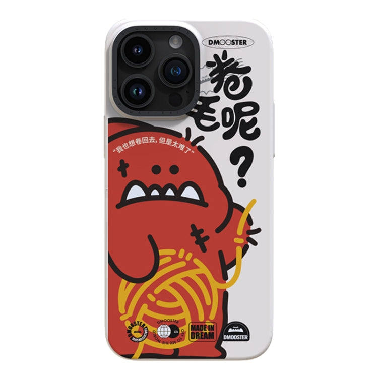For iPhone 14 Pro D MOOSTER IMD Double-layer Pattern TPU Phone Case(White) - HoMEdemic™ 