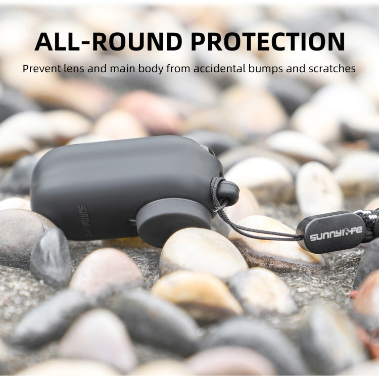 For Insta360 Go 3 Sunnylife IST-BHT594 Camera Body Silicone Case with Lens Cap & Neck Strap(White) - HoMEdemic™ 