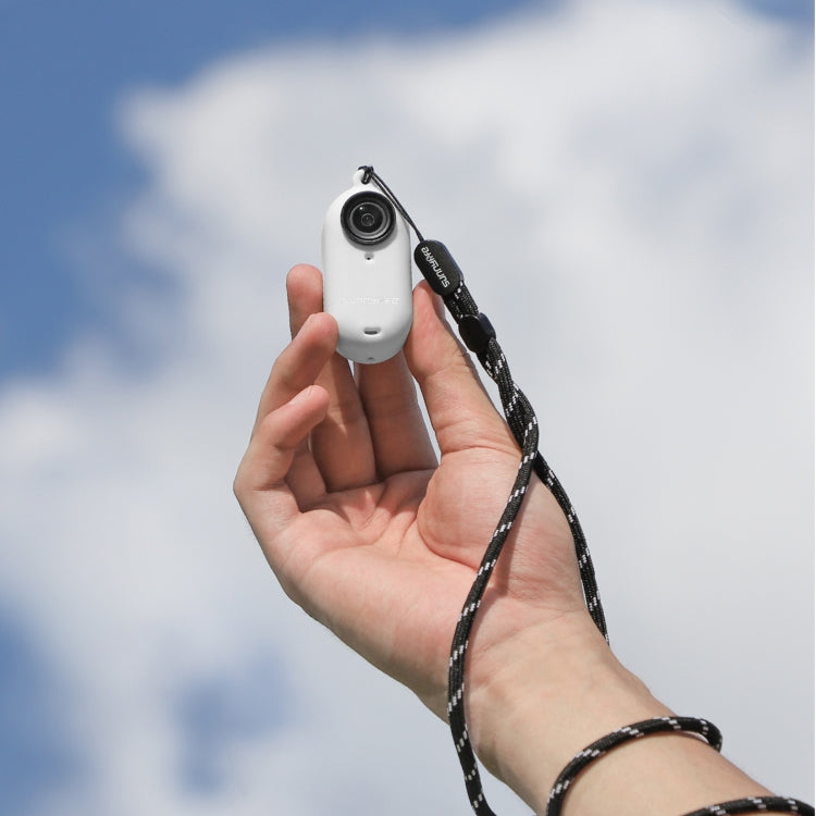 For Insta360 Go 3 Sunnylife IST-BHT594 Camera Body Silicone Case with Lens Cap & Neck Strap(White) - HoMEdemic™ 