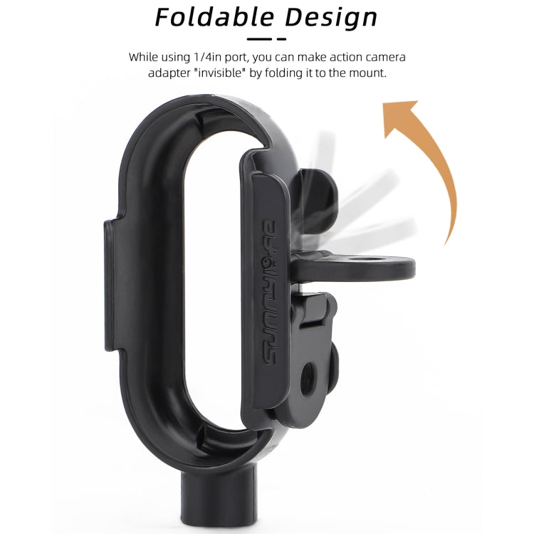 For Insta360 Go 3 Sunnylife IST-BK592 Mount Adapter Protective Frame Cage Mounting Brackets Housing Case(Black) - HoMEdemic™ 