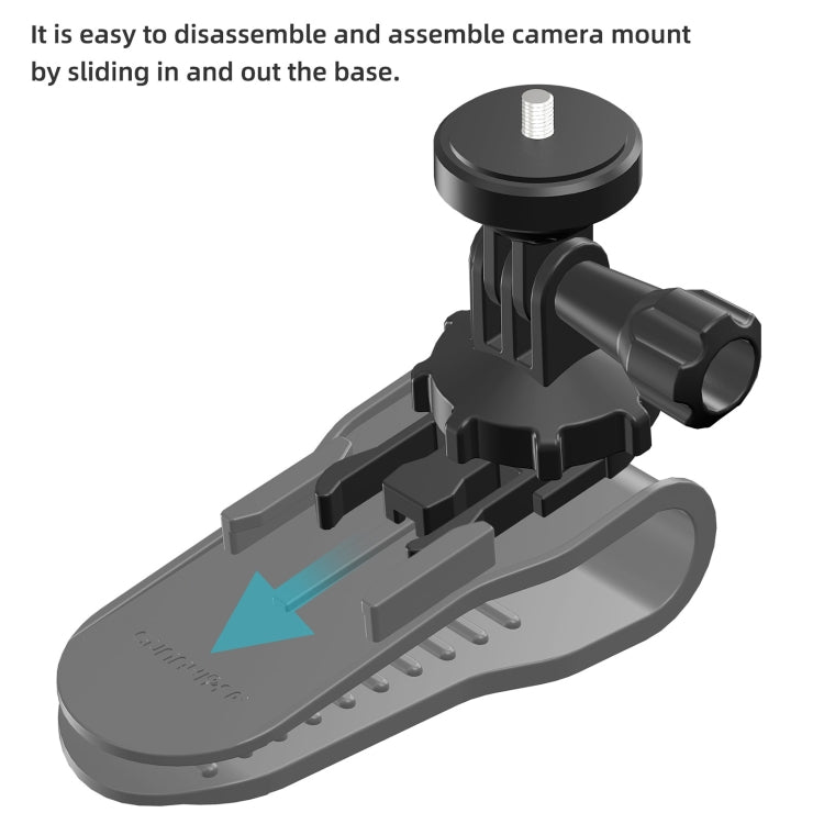 Sunnylife ZJ585 Sun Visor Camera Mount Quick Release Holder 360 Degree Rotating Vlog Bracket(Black) - HoMEdemic™ 
