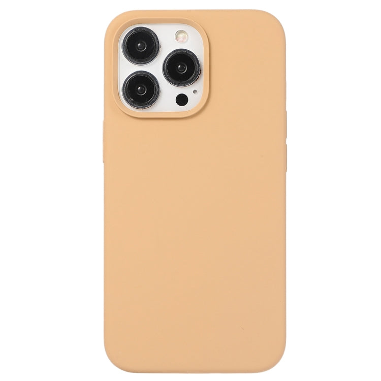 For iPhone 15 Pro Max Liquid Silicone Phone Case(Khaki) - HoMEdemic™ 