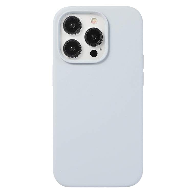 For iPhone 15 Pro Liquid Silicone Phone Case(Blue Grey) - HoMEdemic™ 