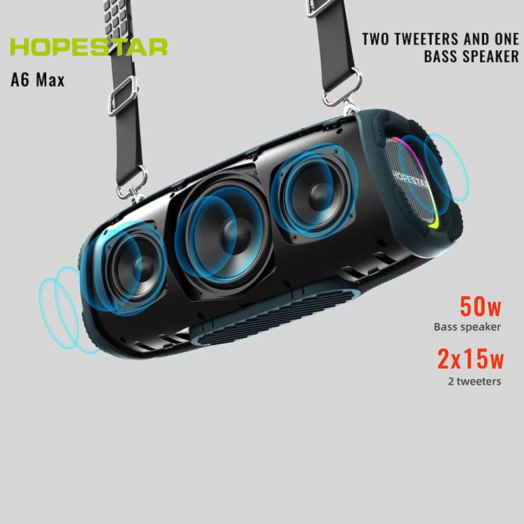 HOPESTAR A6 Max IPX6 Waterproof Outdoor Portable Bluetooth Speaker(Black) - HoMEdemic™ 
