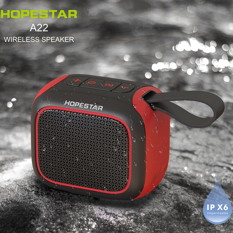 HOPESTAR A22 IPX6 Waterproof Portable Bluetooth Speaker Outdoor Subwoofer(Blue Red) - HoMEdemic™ 