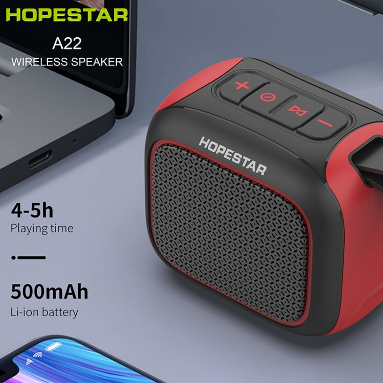 HOPESTAR A22 IPX6 Waterproof Portable Bluetooth Speaker Outdoor Subwoofer(Blue Red) - HoMEdemic™ 