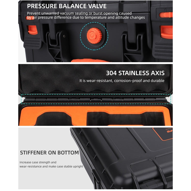 For DJI Air 3 Sunnylife Safety Carrying Case Large Capacity Waterproof Shock-proof Hard Travel Case Standard Version - HoMEdemic™ 
