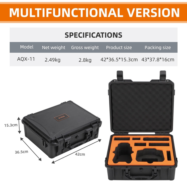 For DJI Air 3 Sunnylife Safety Carrying Case Large Capacity Waterproof Shock-proof Hard Travel Case Multi-battery Flying Version - HoMEdemic™ 