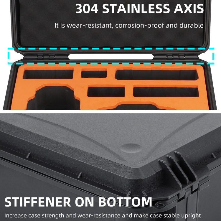 For DJI Air 3 Sunnylife Safety Carrying Case Large Capacity Waterproof Shock-proof Hard Travel Case Multi-battery Flying Version - HoMEdemic™ 