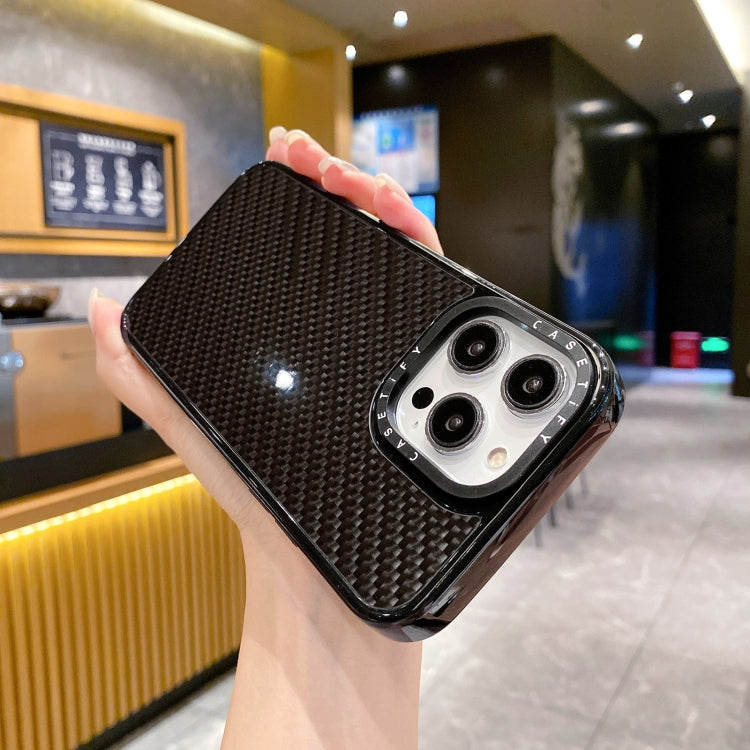 For iPhone 15 Pro Armor Carbon Fiber TPU + PC Phone Case(Black) - HoMEdemic™ 