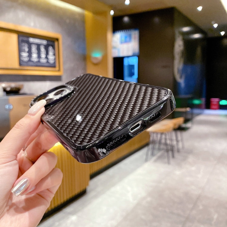 For iPhone 15 Pro Armor Carbon Fiber TPU + PC Phone Case(Black) - HoMEdemic™ 