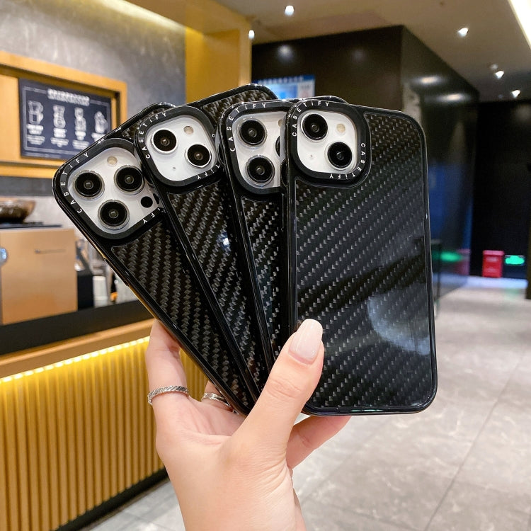 For iPhone 15 Pro Armor Carbon Fiber TPU + PC Phone Case(Black) - HoMEdemic™ 