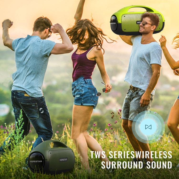 HOPESTAR A50 80W IPX6 Waterproof Portable Bluetooth Speaker Outdoor Subwoofer(Black) - HoMEdemic™ 