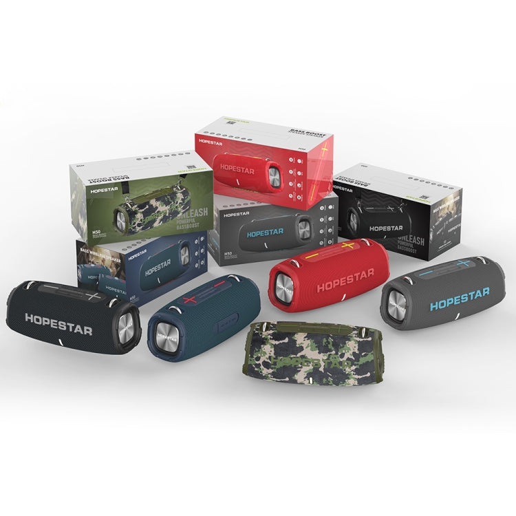 HOPESTAR H50 lPX6 Waterproof Portable Wireless Bluetooth Speaker(Red) - HoMEdemic™ 