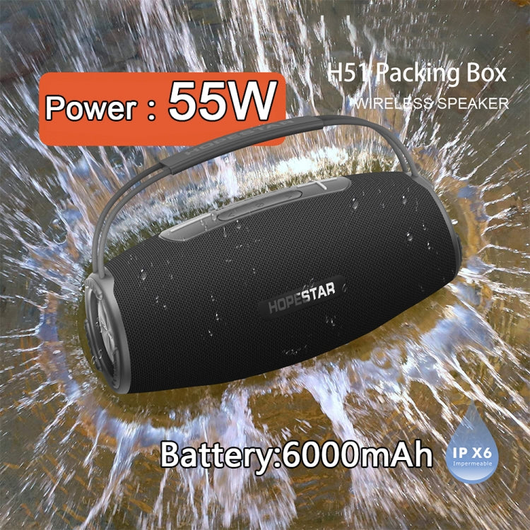 HOPESTAR H51 IPX6 Waterproof Outdoor Portable Wireless Bluetooth Speaker(Red) - HoMEdemic™ 