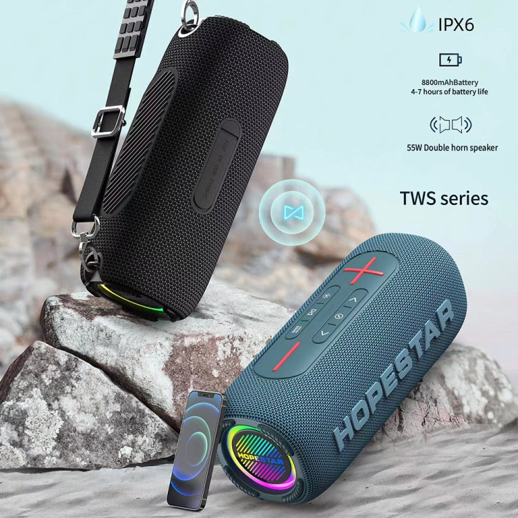 HOPESTAR P32Max 55W IPX6 Waterproof Portable Wireless Bluetooth Speaker(Grey) - HoMEdemic™ 