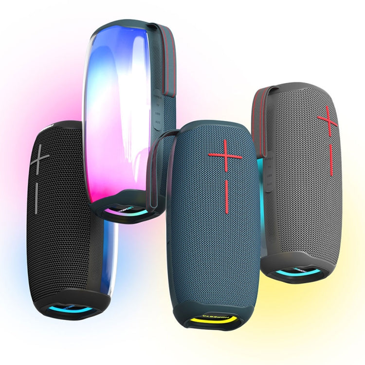 HOPESTAR P50 IPX6 Waterproof Outdoor Portable RGB Light Bluetooth Speaker(Blue) - HoMEdemic™ 