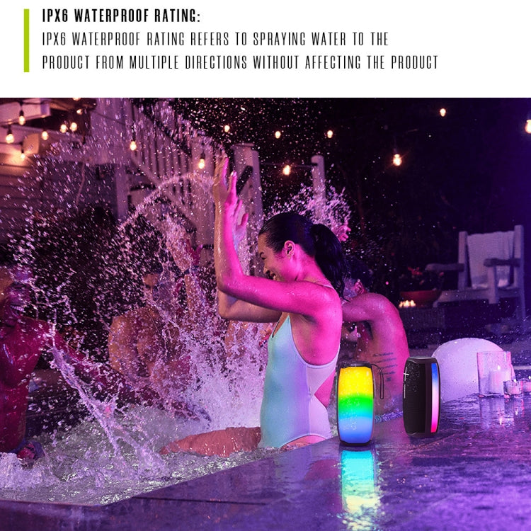 HOPESTAR P50 IPX6 Waterproof Outdoor Portable RGB Light Bluetooth Speaker(Blue) - HoMEdemic™ 