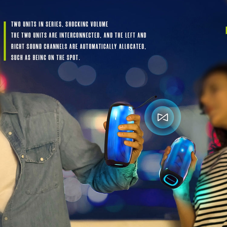 HOPESTAR P50 IPX6 Waterproof Outdoor Portable RGB Light Bluetooth Speaker(Blue) - HoMEdemic™ 
