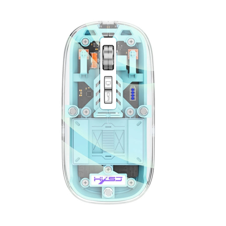 HXSJ T900 Transparent Magnet Three-mode Wireless Gaming Mouse(Blue) - HoMEdemic™ 