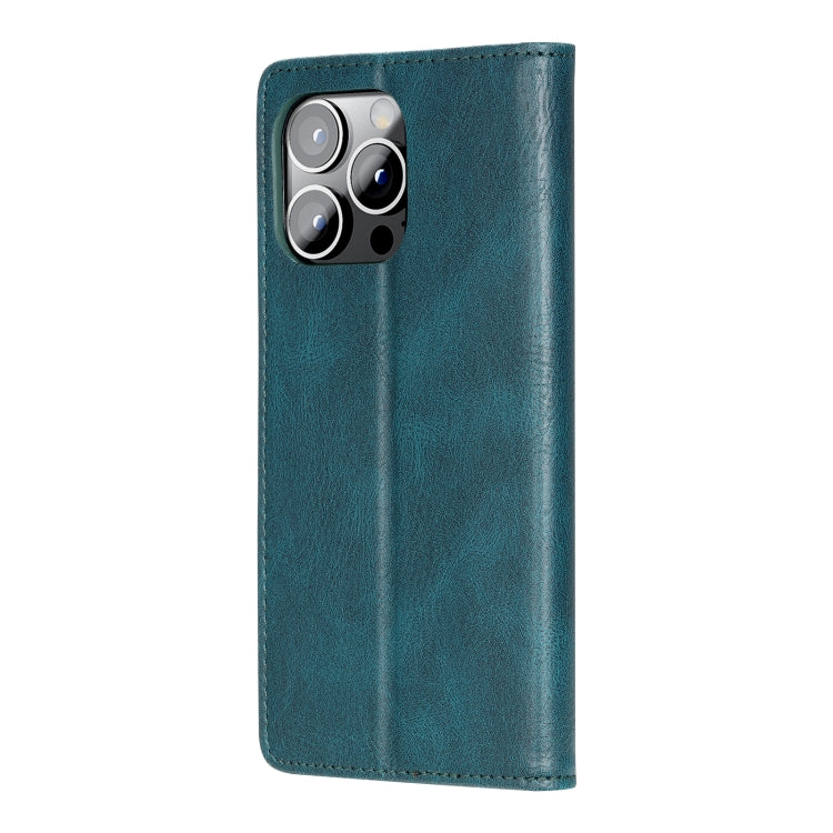 For iPhone 15 Pro Max TTUDRCH RFID Retro Texture Magnetic Leather Phone Case(Greem) - HoMEdemic™ 