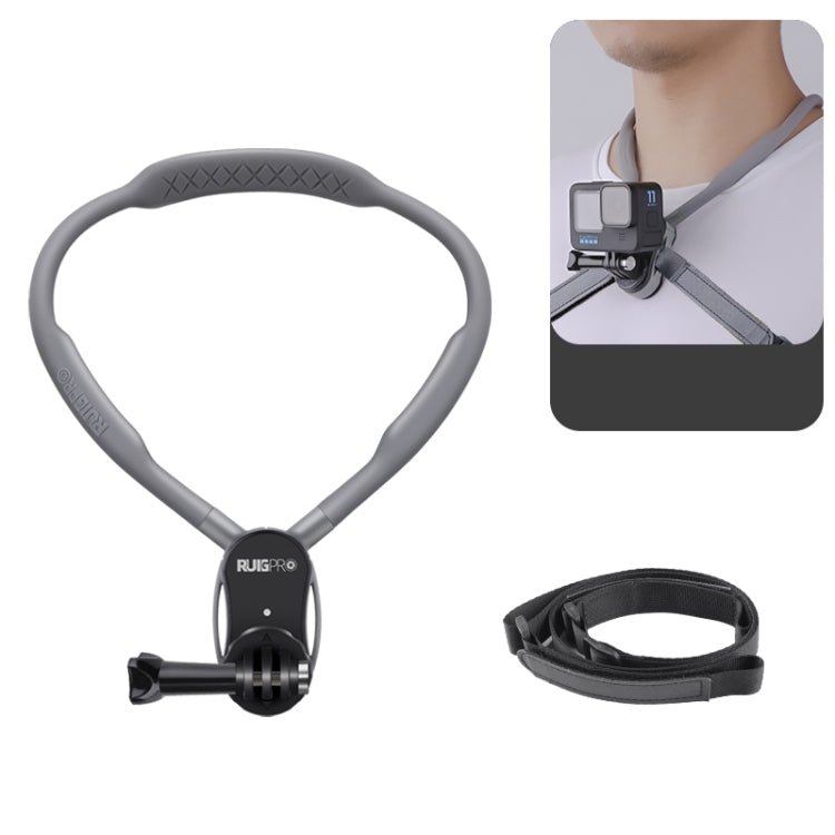 RUIGPRO Lazy Neck Bracket POV View Mount Standard with Strap - HoMEdemic™ 