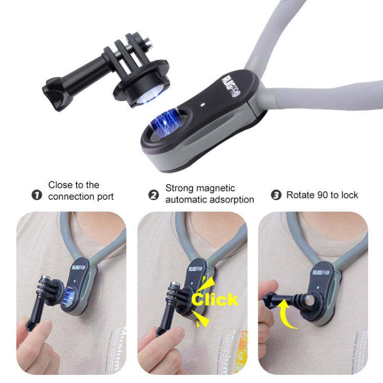RUIGPRO Lazy Neck Bracket POV View Mount Standard with Strap - HoMEdemic™ 