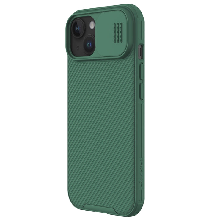 For iPhone 15 NILLKIN CamShield Pro PC Phone Case(Green) - HoMEdemic™ 