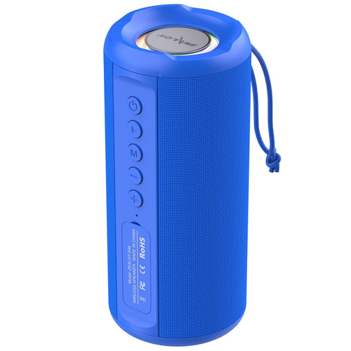 Zealot S46 TWS Portable Wireless Bluetooth Speaker with Colorful Light(Blue) - HoMEdemic™ 