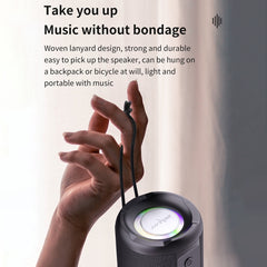 Zealot S46 TWS Portable Wireless Bluetooth Speaker with Colorful Light(Black) - HoMEdemic™ 