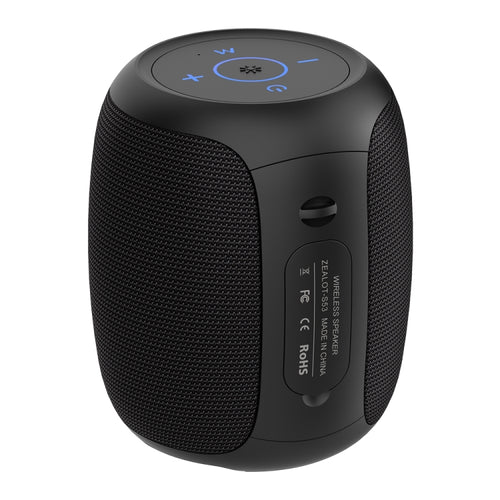 Zealot S53 IPX6 Waterproof Portable Colorful Wireless Bluetooth Speaker(Black) - HoMEdemic™ 