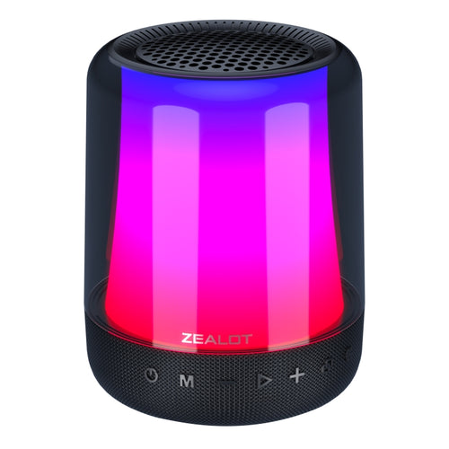 Zealot S66 Portable RGB Light Wireless Bluetooth Speaker Outdoor Subwoofer(Black) - HoMEdemic™ 