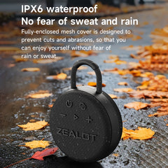 Zealot S77 IPX7 Waterproof Portable Wireless Bluetooth Speaker(Black) - HoMEdemic™ 