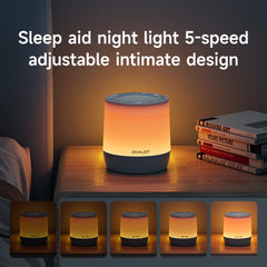 Zealot Z6 3 in 1 White Noise Sleep Aid Bluetooth Speaker with Night Light Function(White) - HoMEdemic™ 